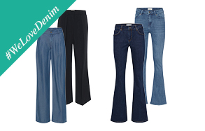 KISURA // Jeans-Klassiker Flared Jeans Denim