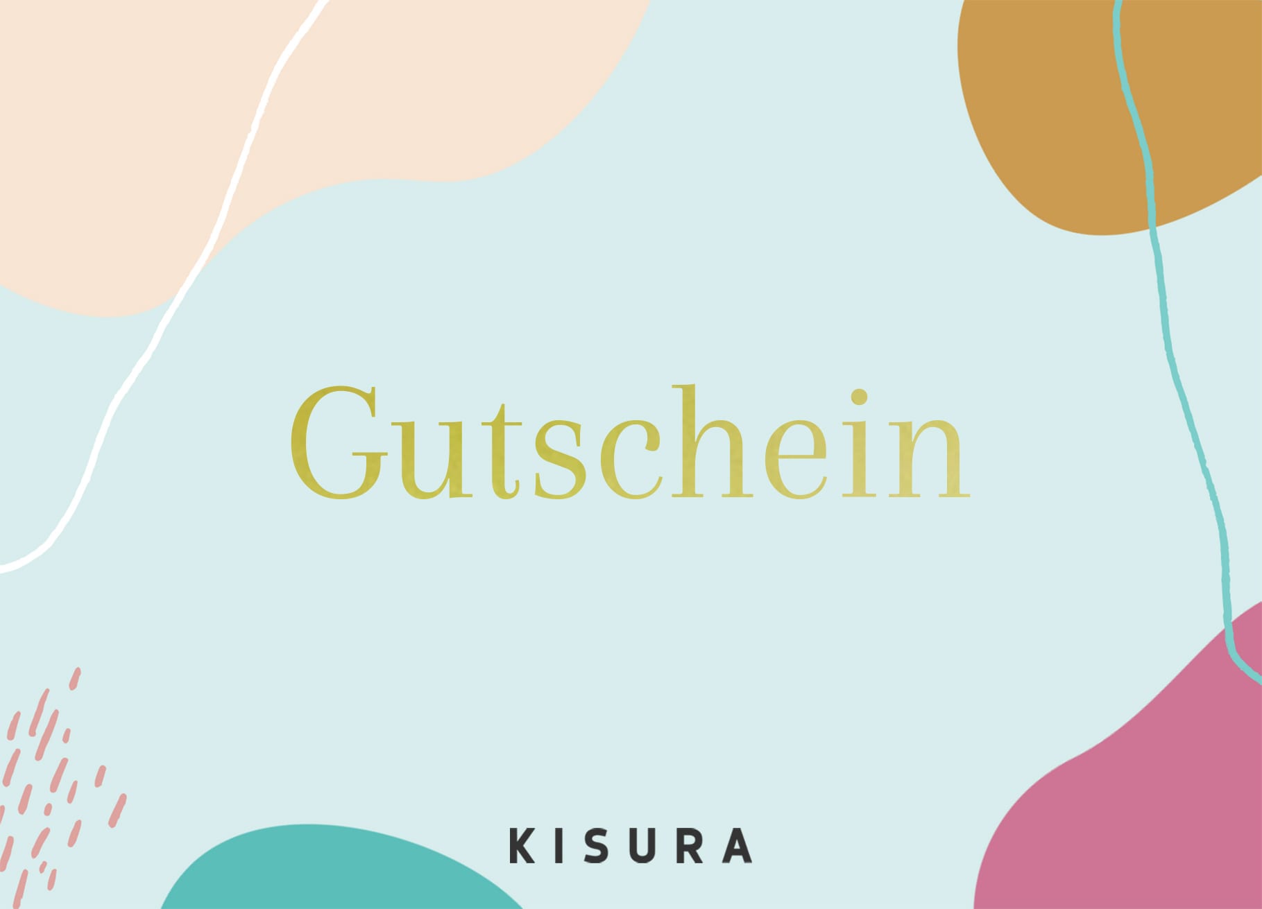 Gutscheinkarte-Vorderseite Gutscheinkartenvorderseite im Bubbledesign